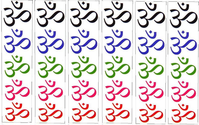 PremiumTT temporary tattoos 30 Premium Ohm Temporary Tattoos, Aum Om - Image 1